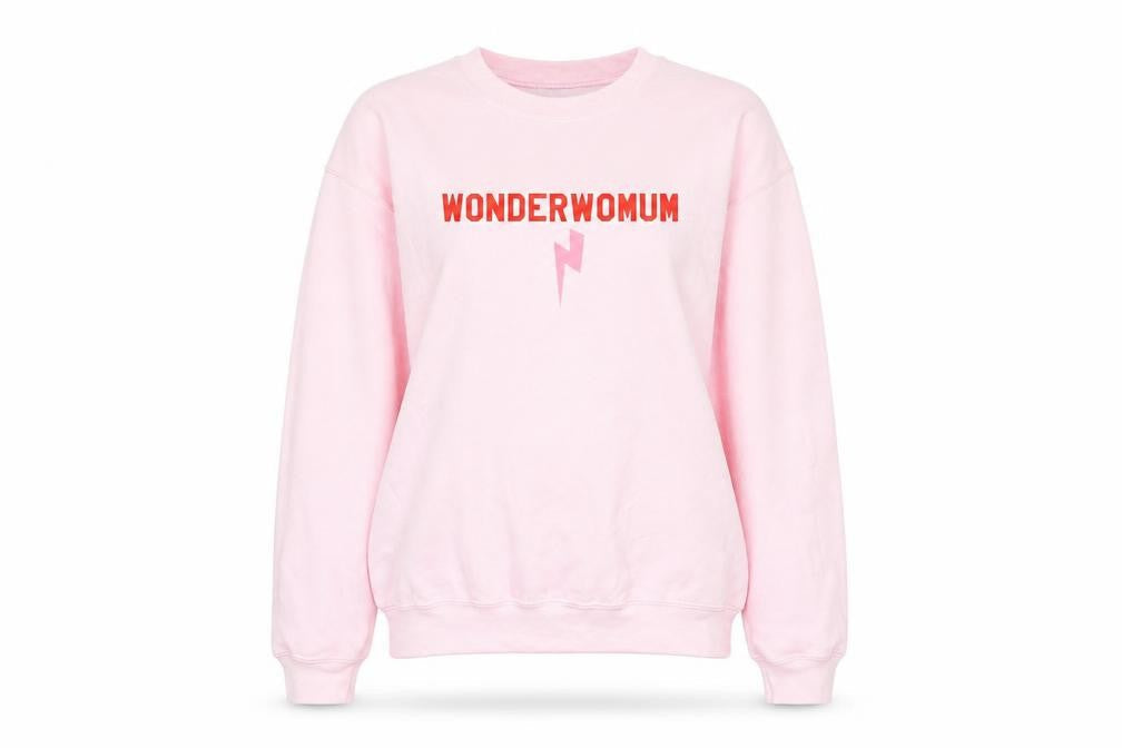 Rock On Ruby Womens Pink WonderWomum Sweatshirt M Cotton