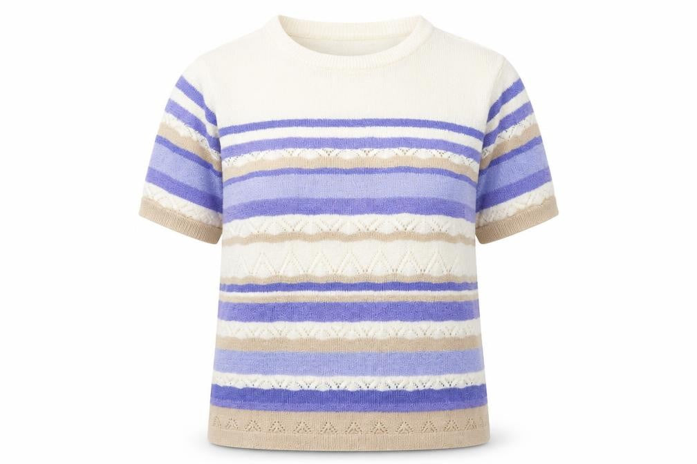 Bonmarché Womens Multicoloured Striped Acrylic Pullover Jumper L