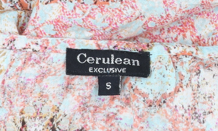 Cerulean Women’s Multicoloured Floral Tunic Blouse S