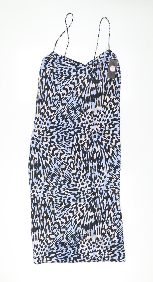 Et Vous Women’s Multicoloured Animal Print Slip Dress Size 20