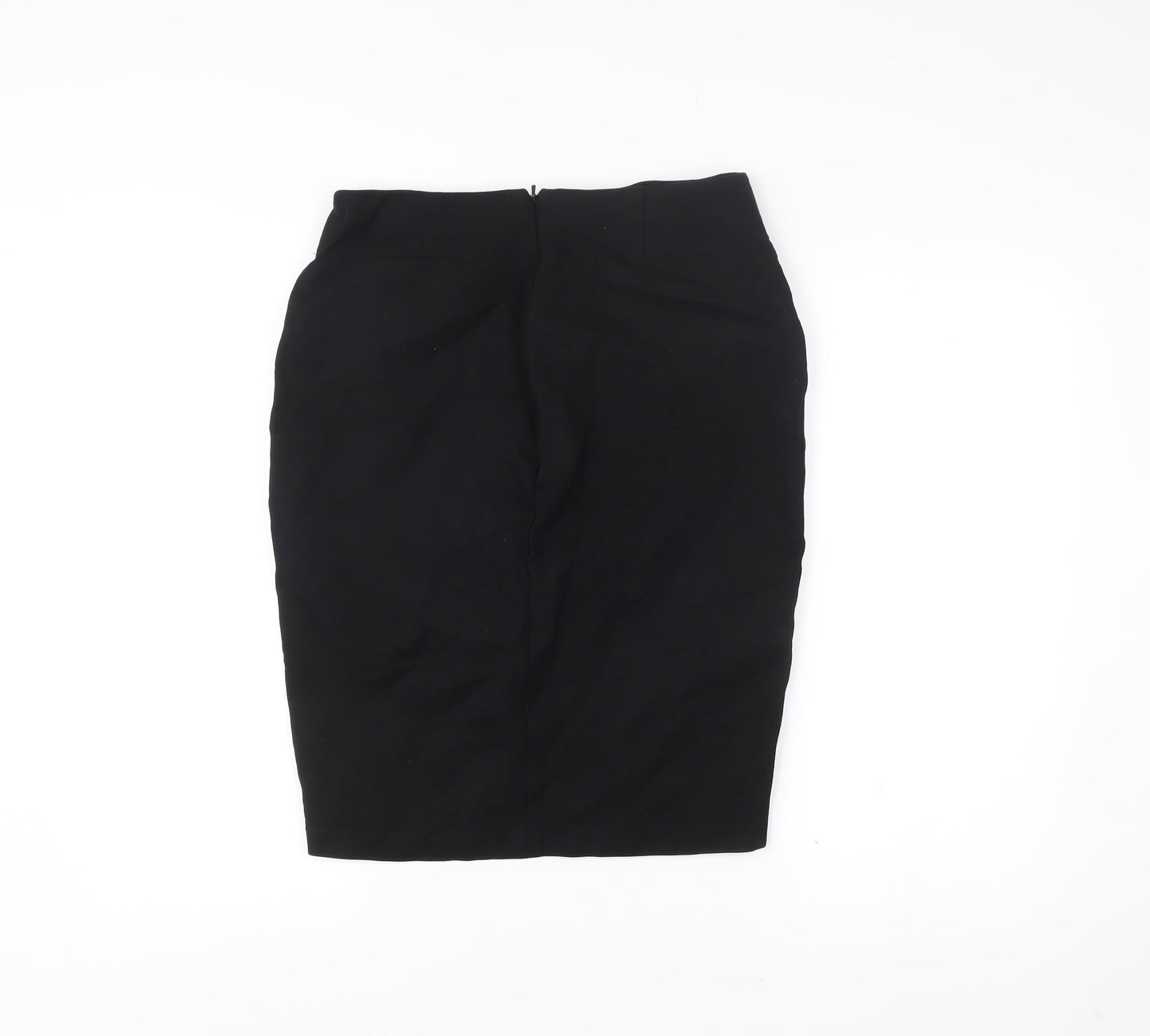 F&F Women’s Black Size 10 Pencil Skirt with Zip Detail