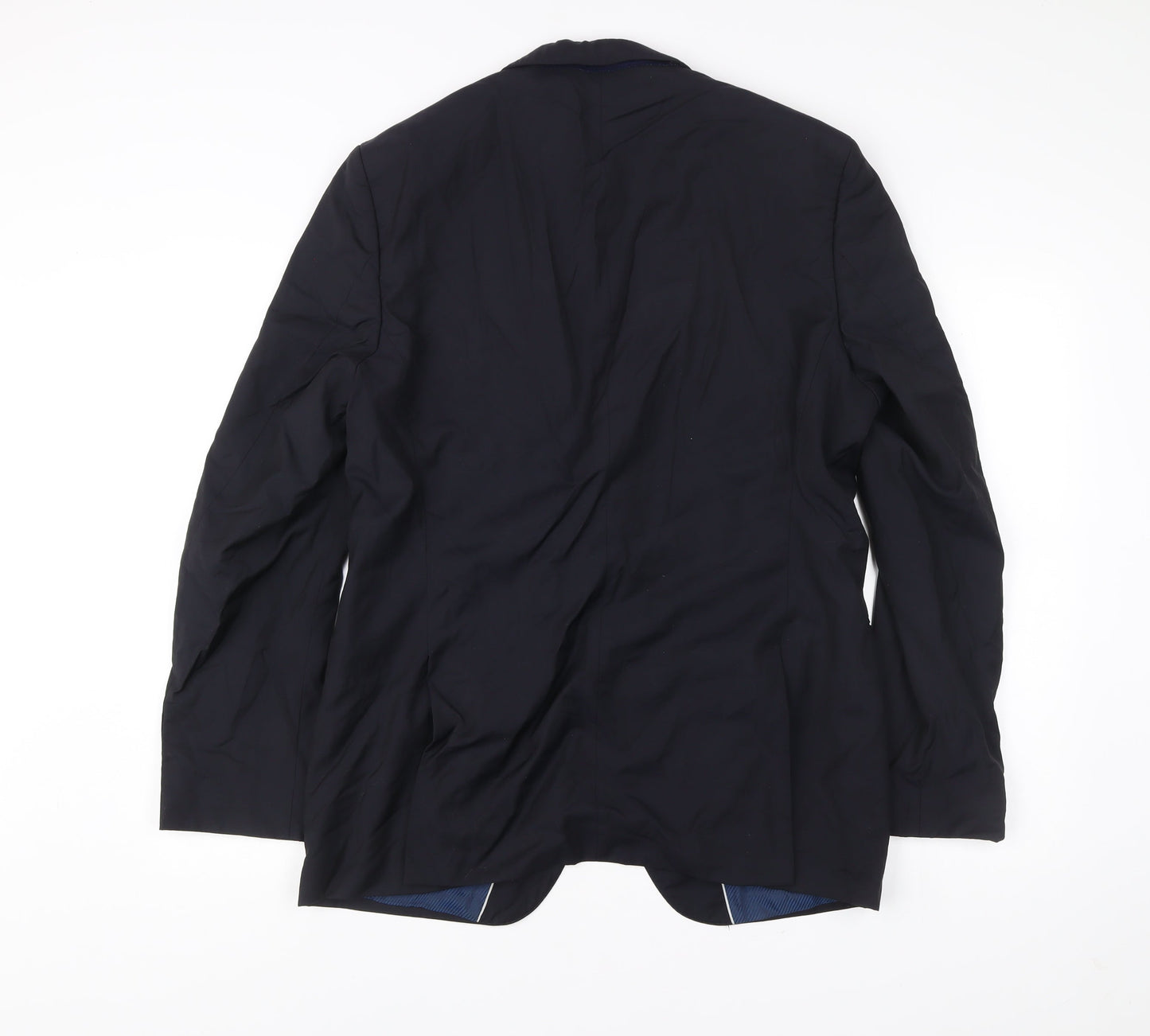 Guabello Men's Blue Wool Blazer Jacket 42 Chest Size 52 Regular