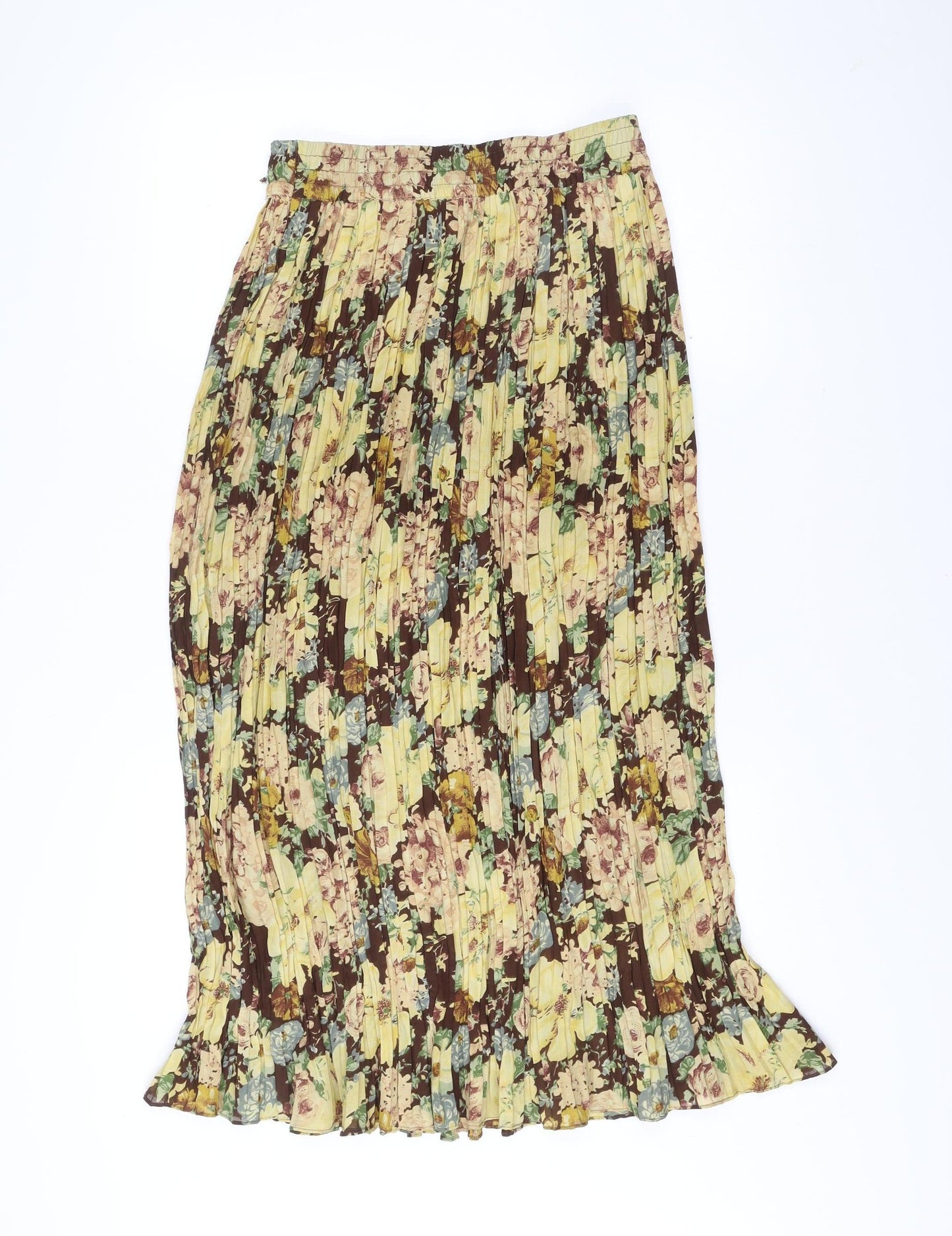 Betty Barclay Women’s Multicoloured Floral Pleated Midi Skirt Size 14