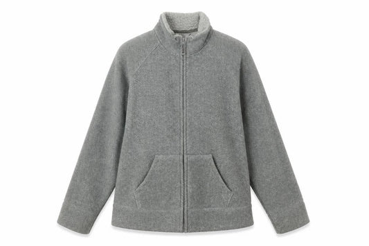 Marks & Spencer Women’s Grey Full Zip Fleece Jacket UK 14