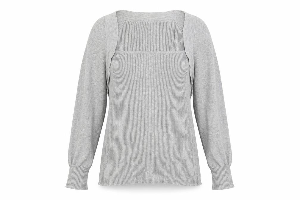 Next Womens Grey Size 20 Pullover Jumper Long Sleeve Knitwear