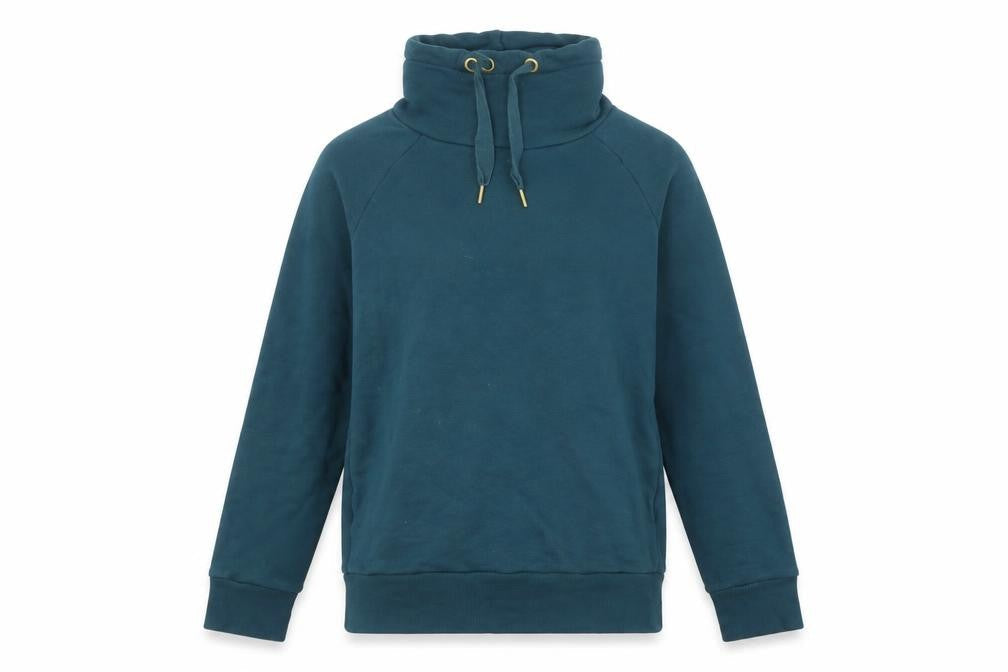 Editor's Cut Women's Blue Cotton Pullover Sweatshirt UK 12