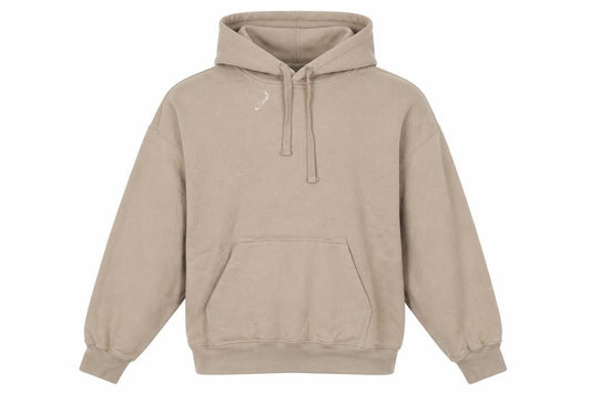 H&M Men’s Beige Pullover Hoodie Size M Cotton Regular Fit