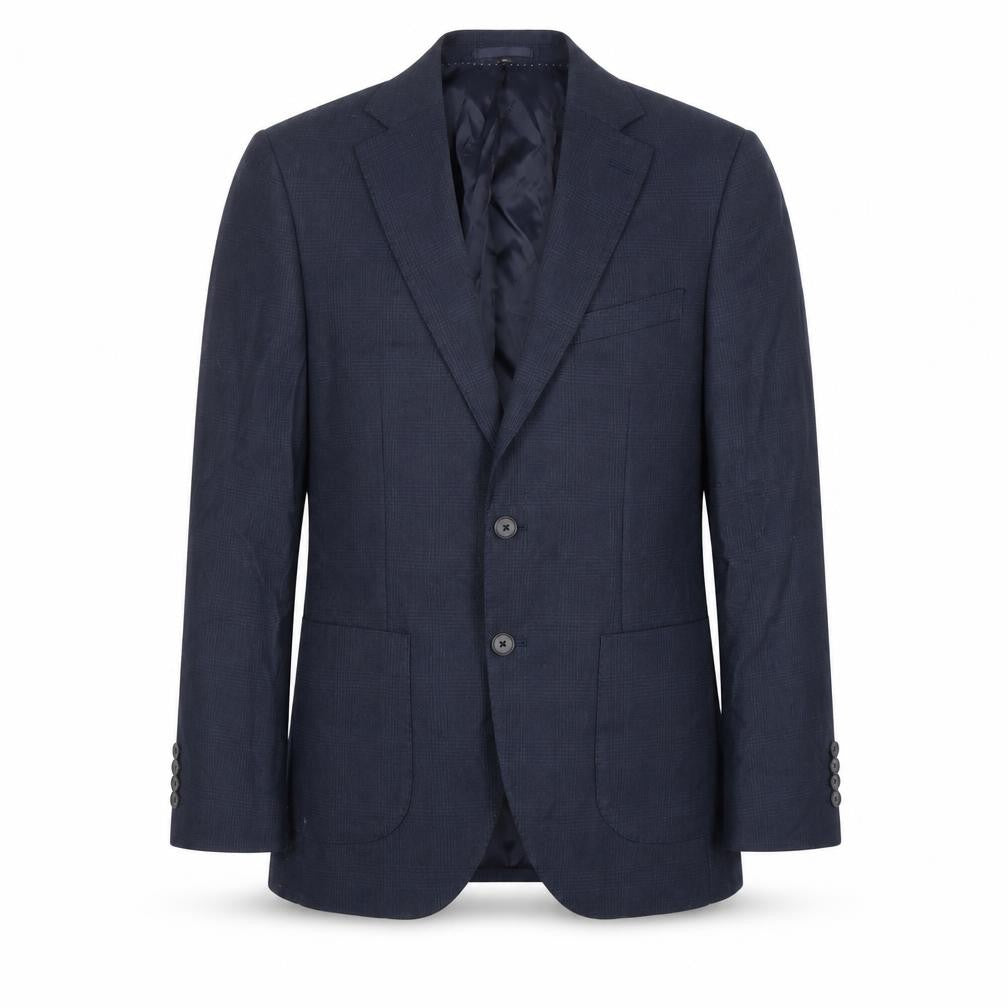 Marks & Spencer Mens Blue 38 Chest Regular Fit Wool Blazer Jacket