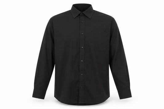 Hutson Harbour Men’s Black 16.5/42 Long Sleeve Button-Up Shirt