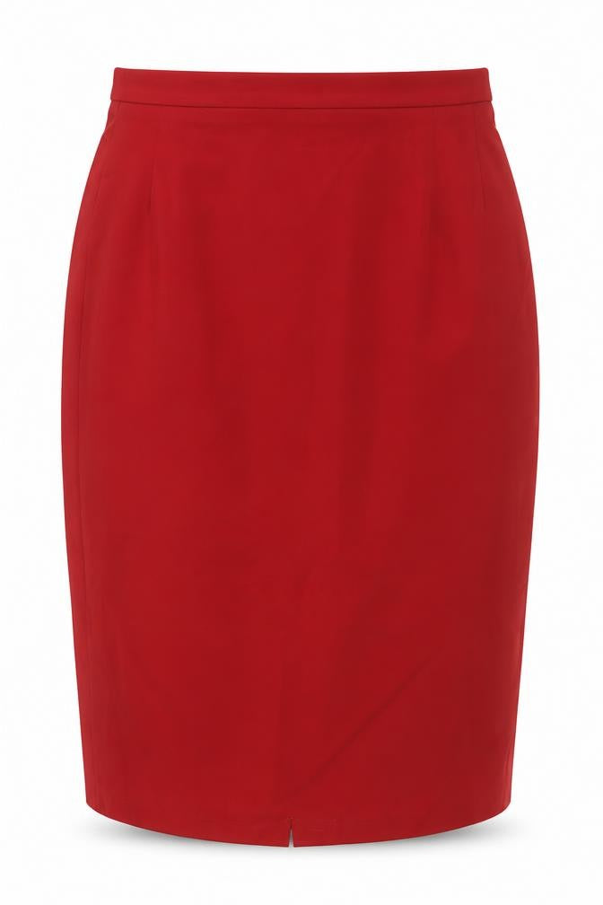 Marks & Spencer Women’s Red Wool Blend Pencil Skirt UK 12