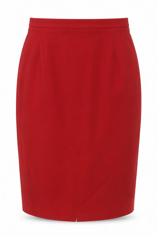 Marks & Spencer Women’s Red Wool Blend Pencil Skirt UK 12