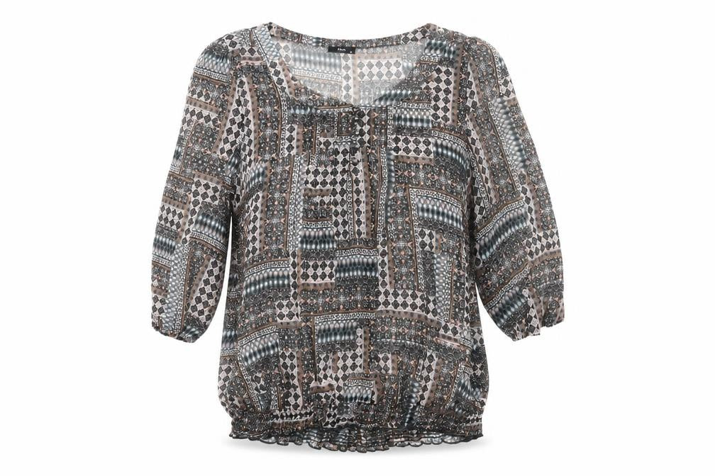 M&Co Women’s Multicoloured Size 18 Boho Tunic Blouse 3/4 Sleeve