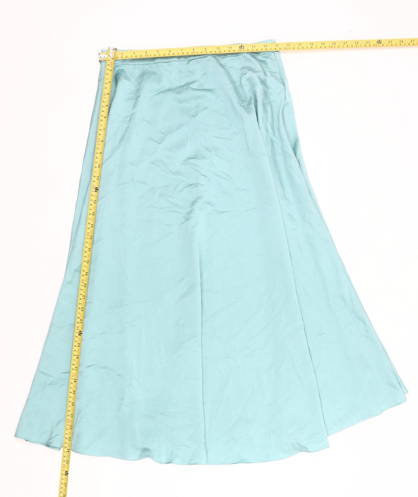 ASOS Women Blue Size 12 A-Line Midi Skirt Polyester