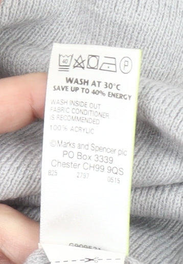 Marks & Spencer Women’s Grey Knit Open Cardigan M