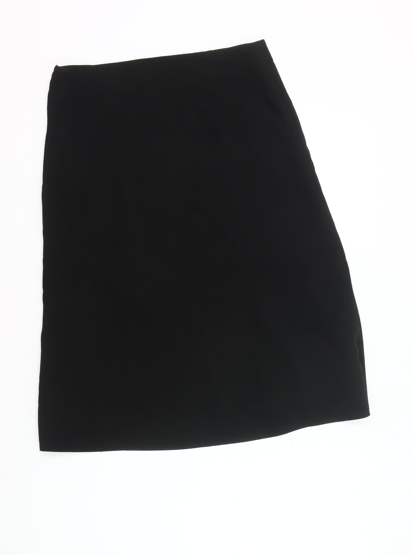 Jacqueline Riu Womens Black Size 18 Wrap Knee Length Skirt