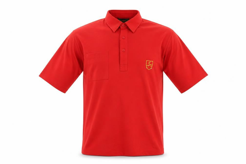 Glenmuir Men’s Red Polo Shirt L Cotton Blend Golf Casual