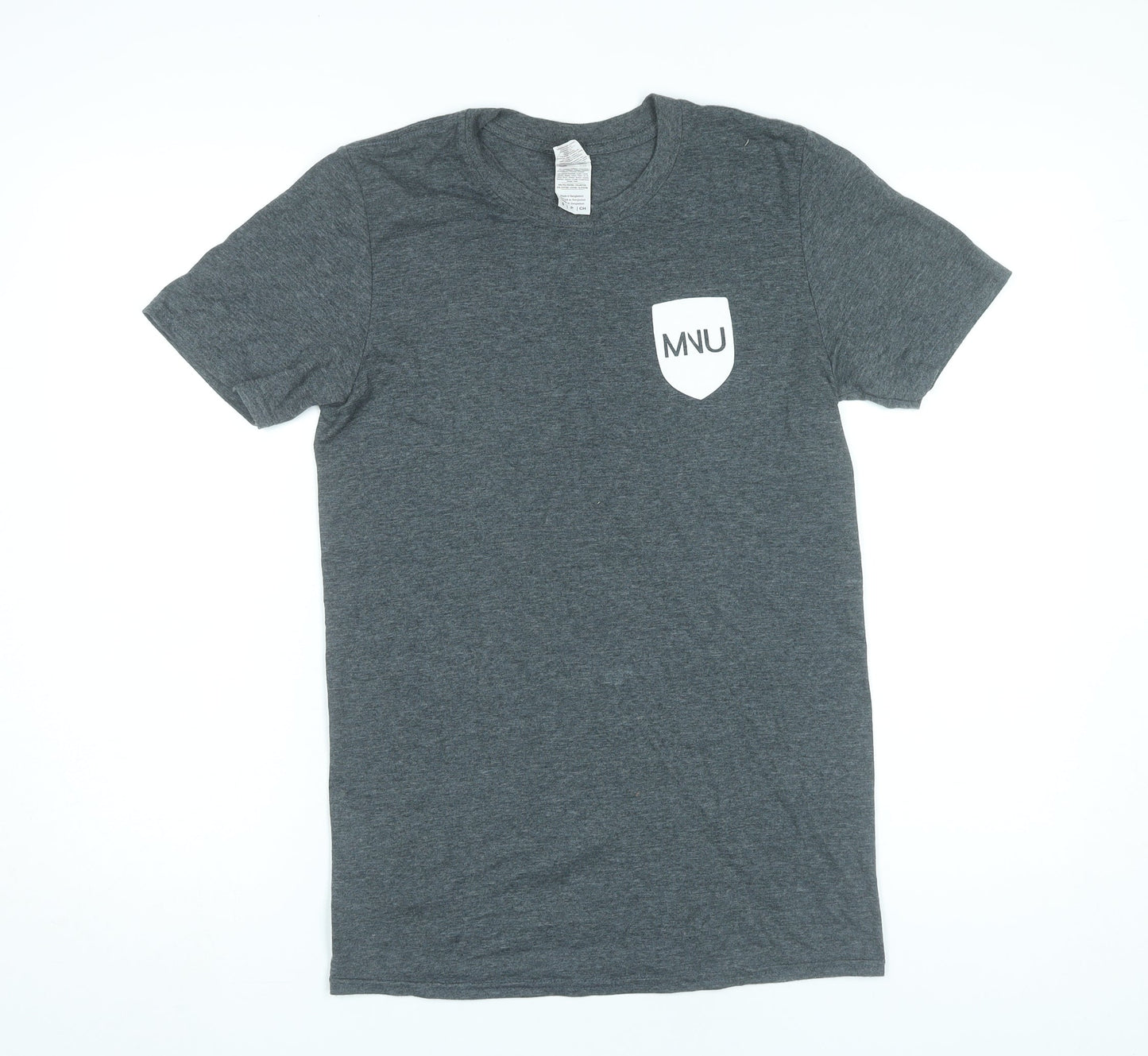 Gildan Men’s Grey MNU Funny Nutrition University Graphic T-Shirt Size S