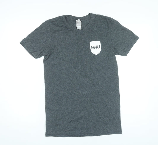 Gildan Men’s Grey MNU Funny Nutrition University Graphic T-Shirt Size S