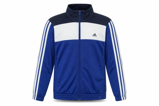 Adidas Boys Blue Track Jacket 14-15Y Full Zip Polyester Sportswear
