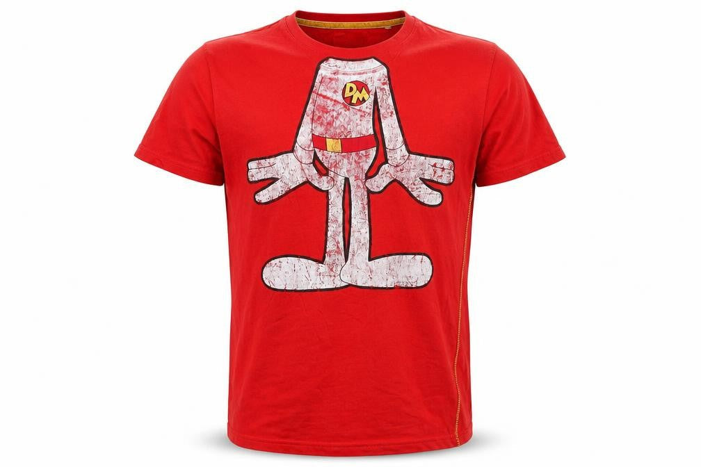 Next Men’s Danger Mouse Red Graphic T-Shirt Size S Cotton Crew Neck