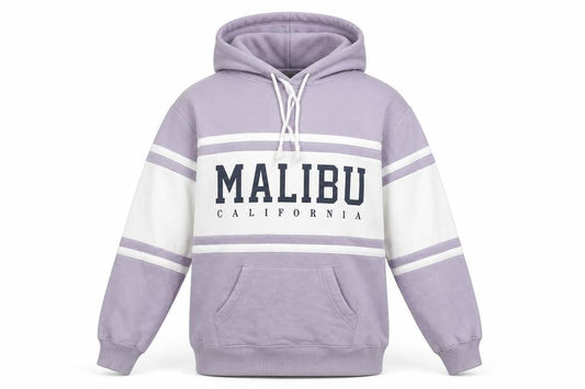 Hollister Men’s Purple Hoodie XS Pullover Malibu Graphic Print