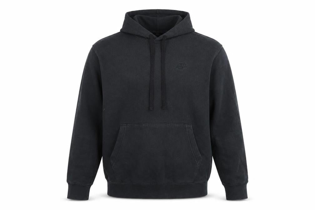 Nike Men's Black Pullover Hoodie Medium Regular Fit Fleece