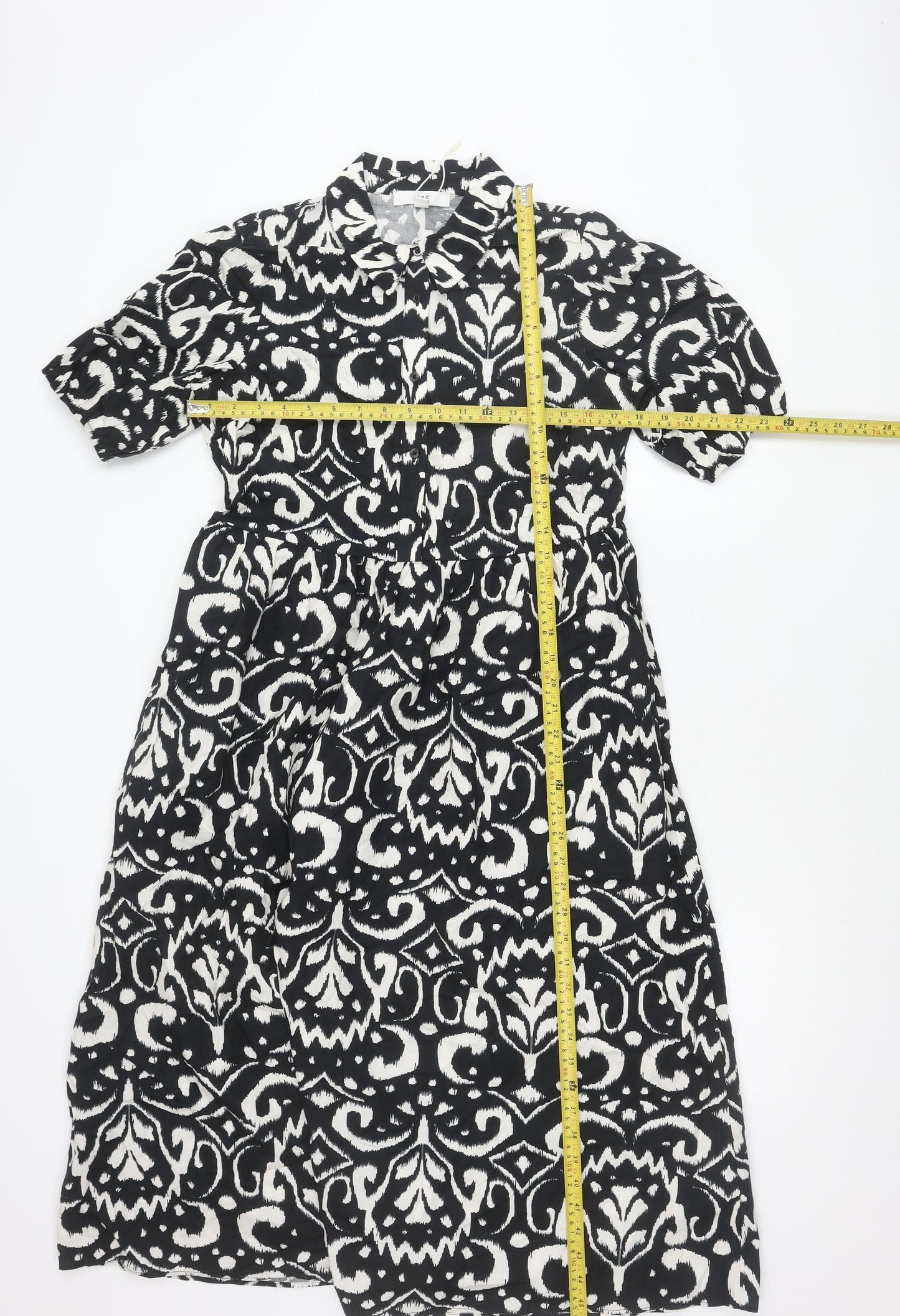 Marks and Spencer Women’s Black Floral Shirt Dress Size 10