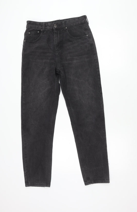 PrettyLittleThing Women’s Black Straight Jeans Size M Mid Rise