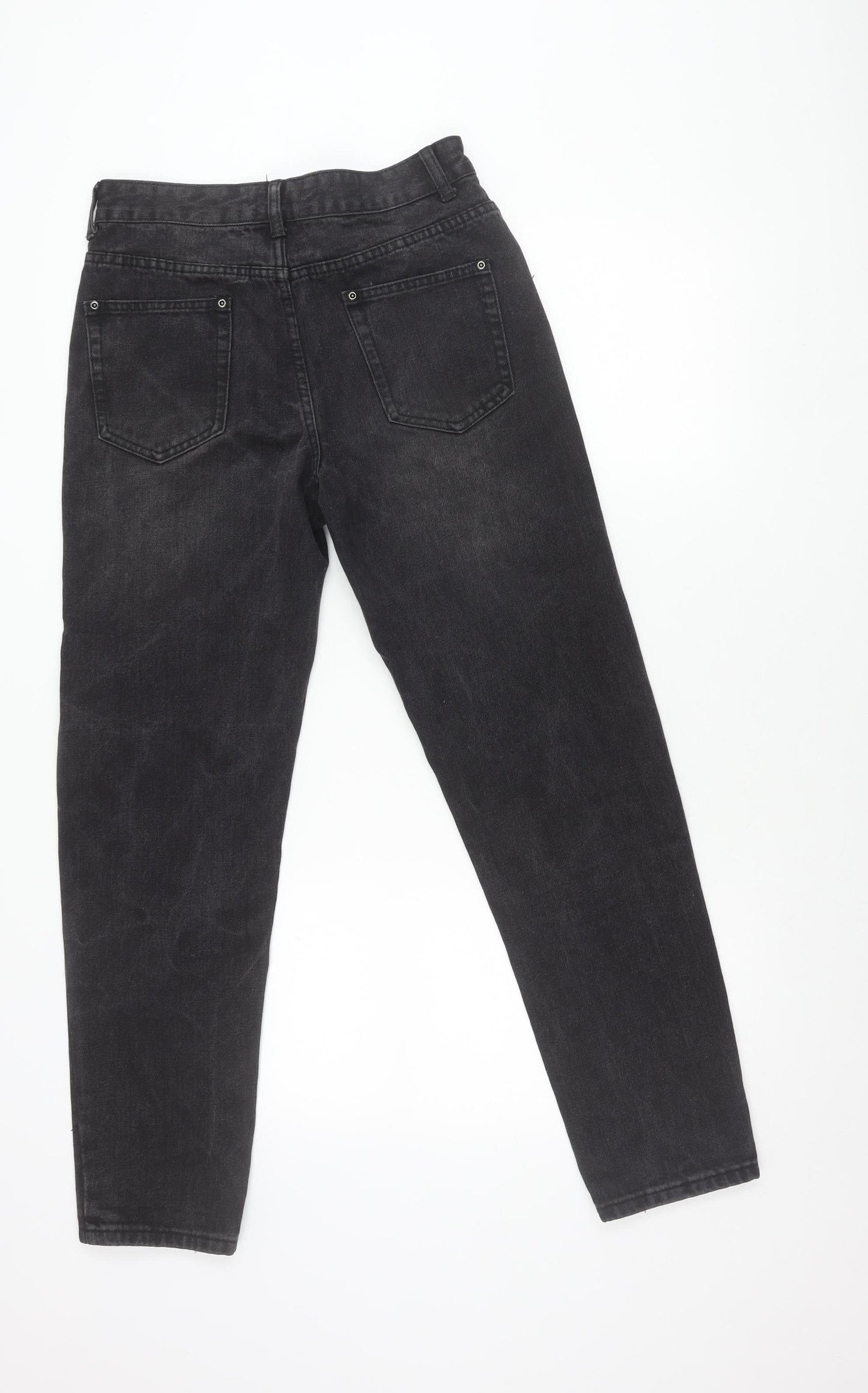 PrettyLittleThing Women’s Black Straight Jeans Size M Mid Rise