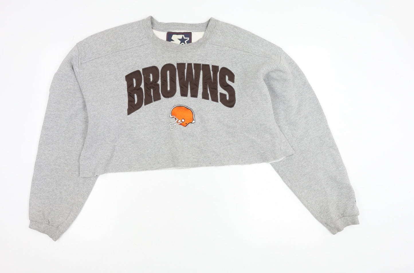 Starter Womens Grey L Pullover NFL Browns Vintage Sweatshirt