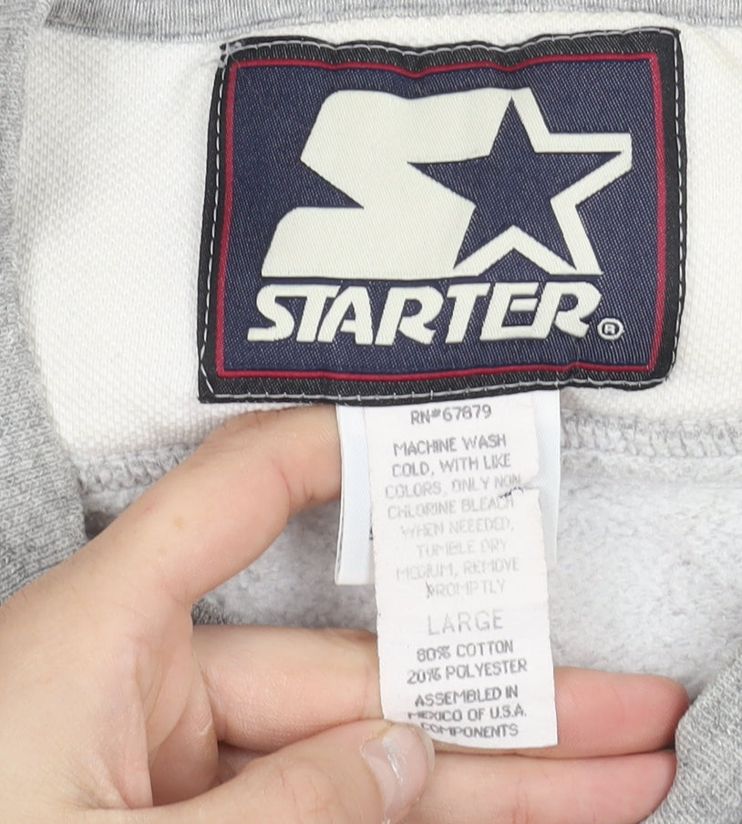 Starter Womens Grey L Pullover NFL Browns Vintage Sweatshirt