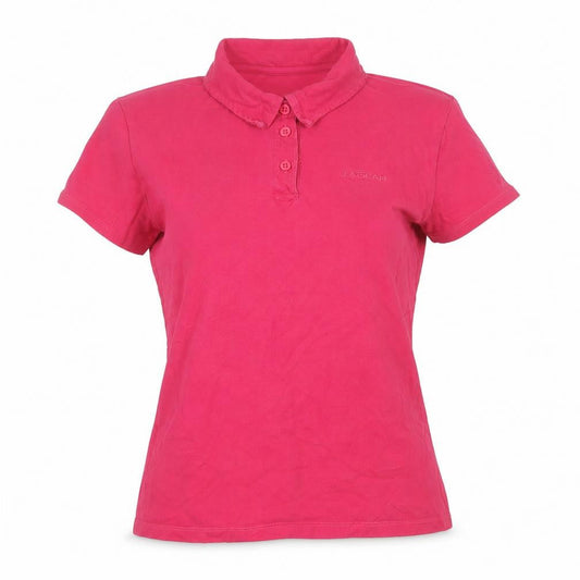 LA Gear Womens Pink Polo Shirt Size 12 Short Sleeve Cotton Blend