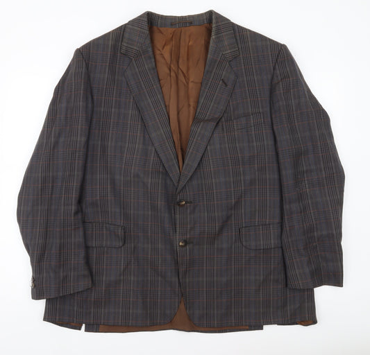 Magee Men’s Plaid Wool Blazer Jacket 40S Notch Lapel