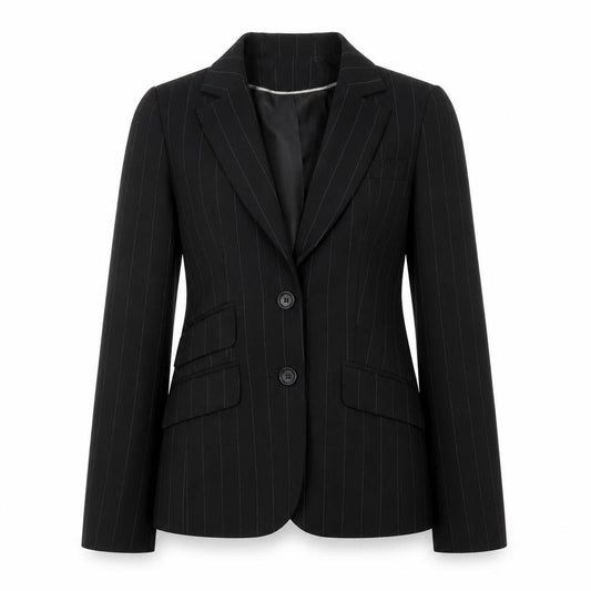 Atmosphere Womens Black Pinstripe Suit Jacket UK 10 Regular Fit