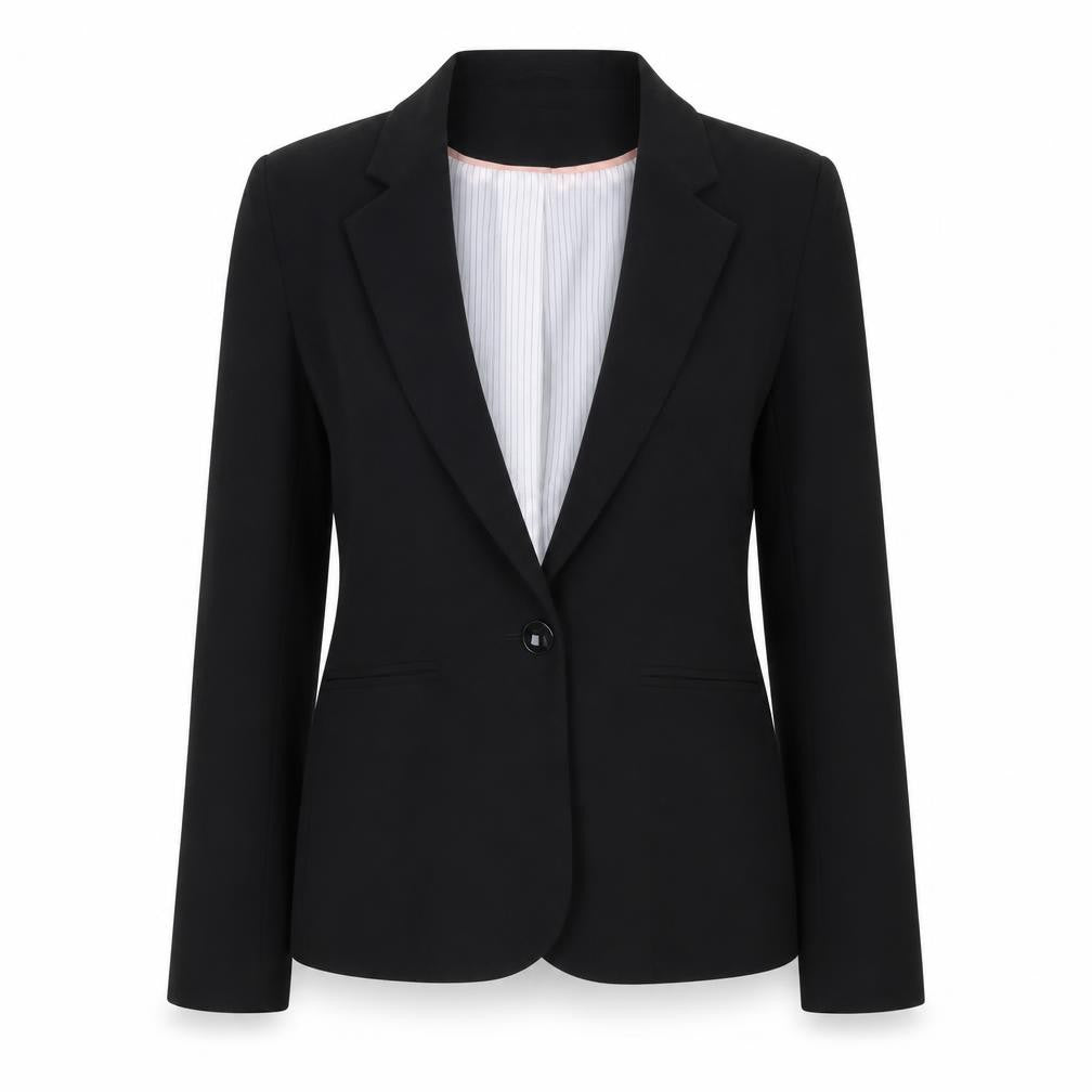 Atmosphere Women Black Size 10 Blazer Jacket Single Breasted Workwear