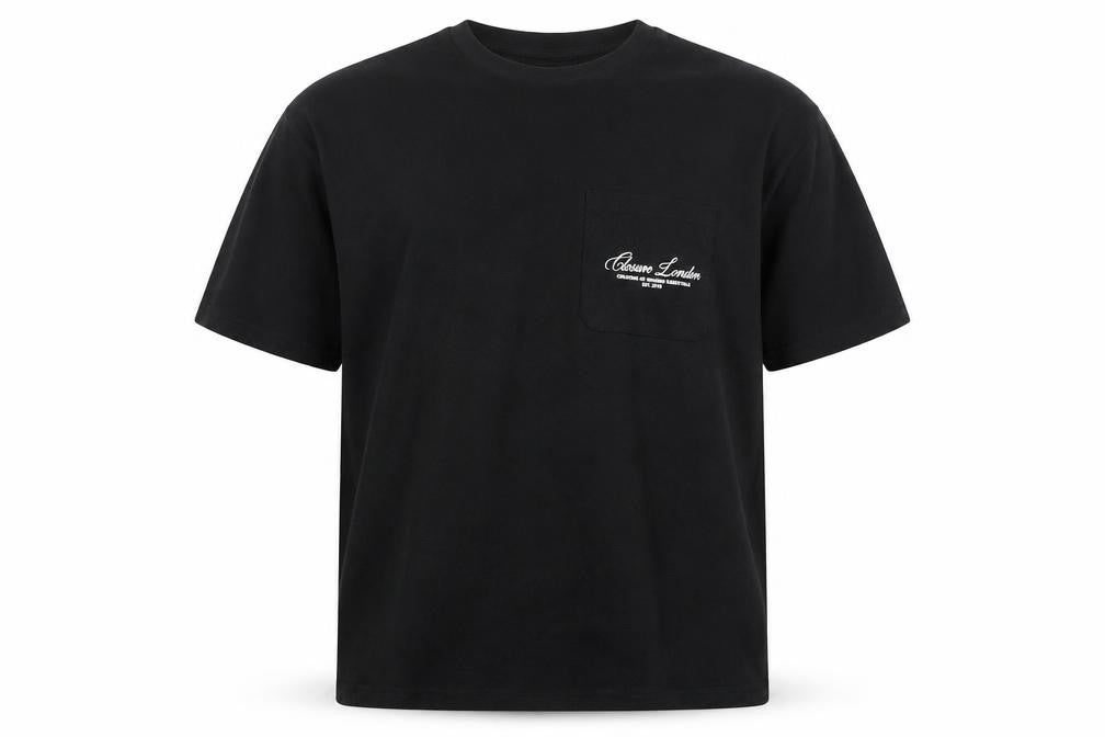 Closure LDN Men's Black XL Short Sleeve Cotton Crew Neck T-Shirt
