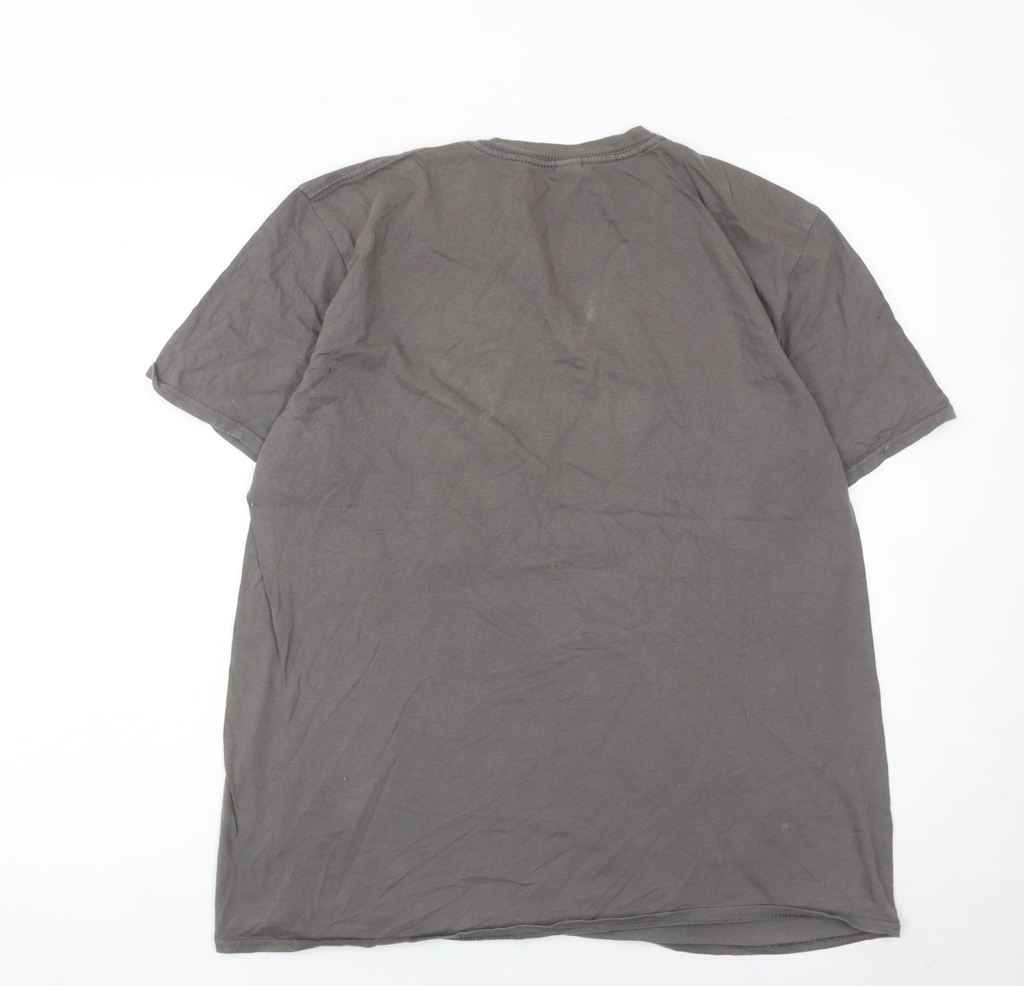 Gildan Men’s Grey Cowboy Bebop Anime Graphic T-Shirt Size L