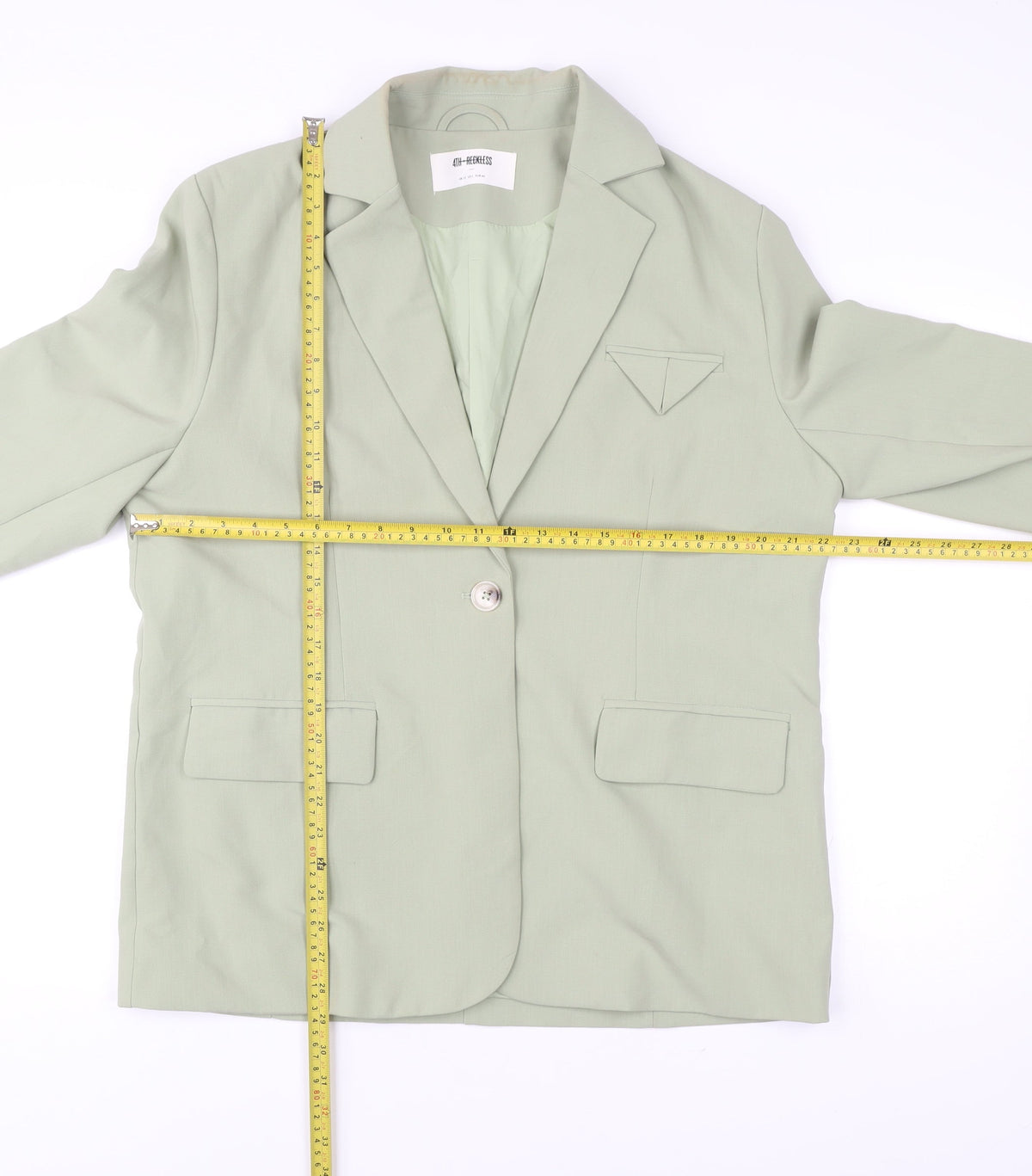 4th & Reckless Women’s Green Size 12 Single-Breasted Blazer Jacket