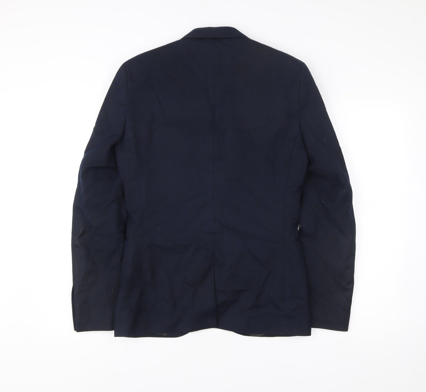 Next Men's Blue 36R Wool Blend Blazer Jacket Tailoring
