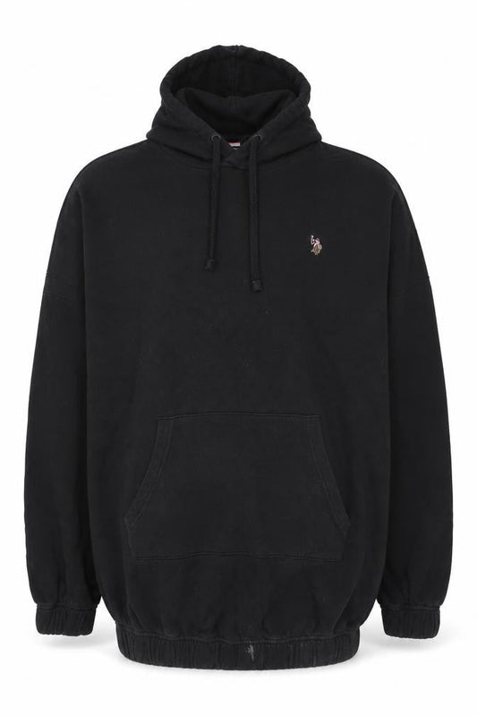 U.S. Polo Assn. Men's Black XL Pullover Hoodie with Logo
