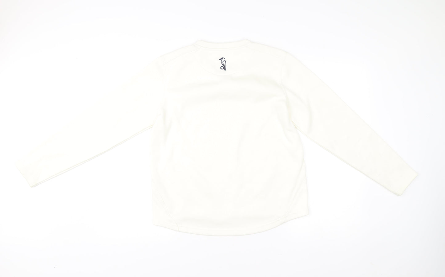 Kookaburra Womens Ivory V-Neck Pullover Sweatshirt Size 14