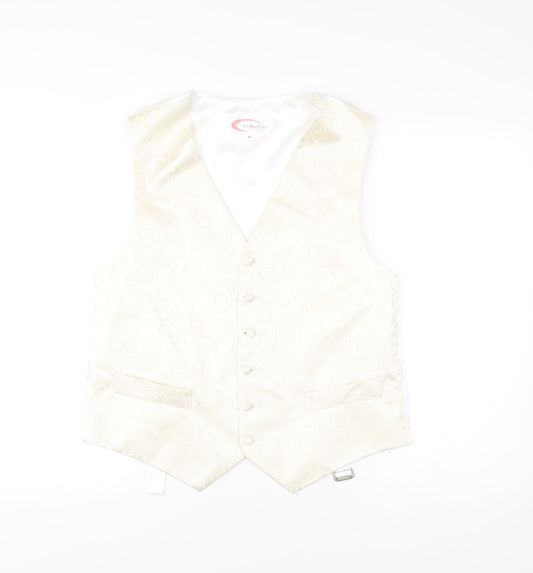 FormalTailor Men’s Ivory Satin Waistcoat 40R Wedding Party