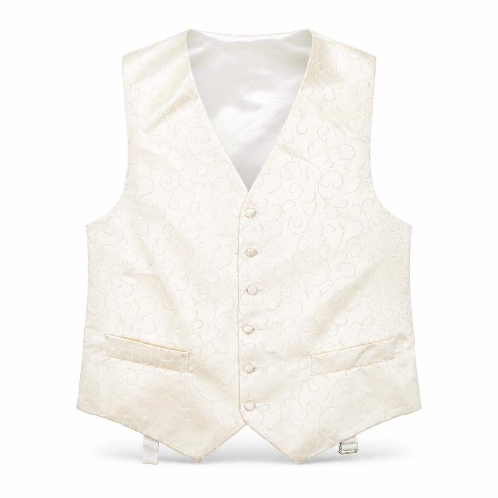 FormalTailor Men’s Ivory Satin Waistcoat 40R Wedding Party