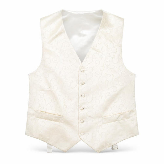 FormalTailor Men’s Ivory Satin Waistcoat 40R Wedding Party