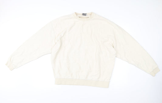ASOS Men’s Beige Crew Neck Pullover Sweatshirt Size L