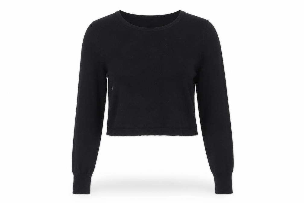 Phase Eight Womens Black Size 10 Crew Neck Long Sleeve Jumper