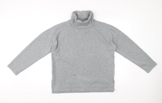 Next Women’s Grey Roll Neck Sweatshirt Size 12 Long Sleeve