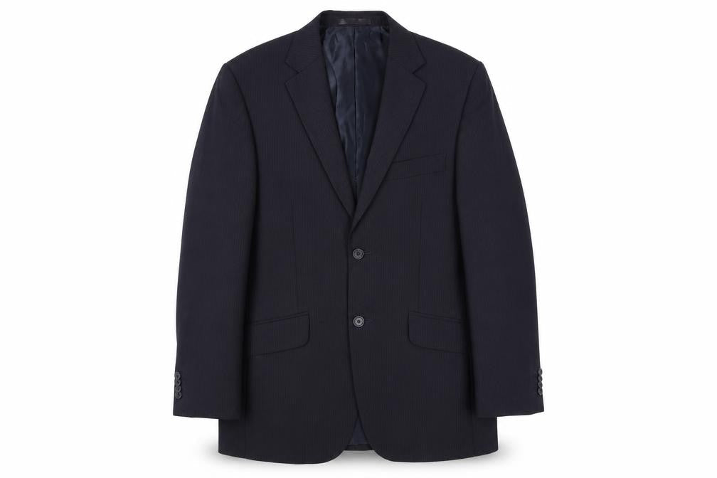 George Men’s Navy Blue 36R Suit Jacket Single Breasted Formal