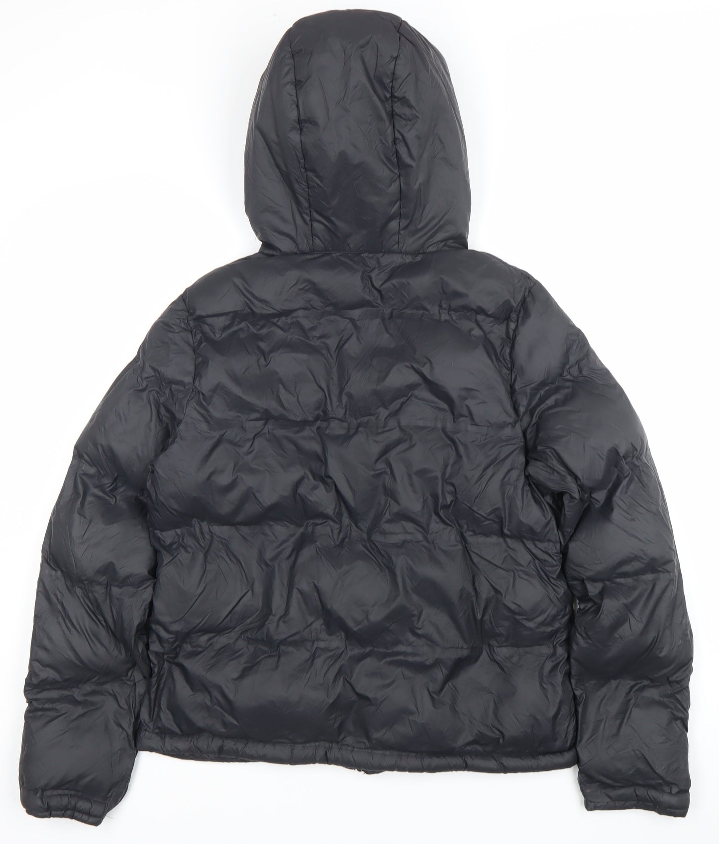 Pink Soda Women’s Black UK 8 Puffer Jacket Hooded Lightweight