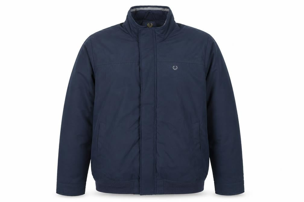 Lincoln Men’s Blue XL Jacket Regular Fit Mid-Length Cotton Blend